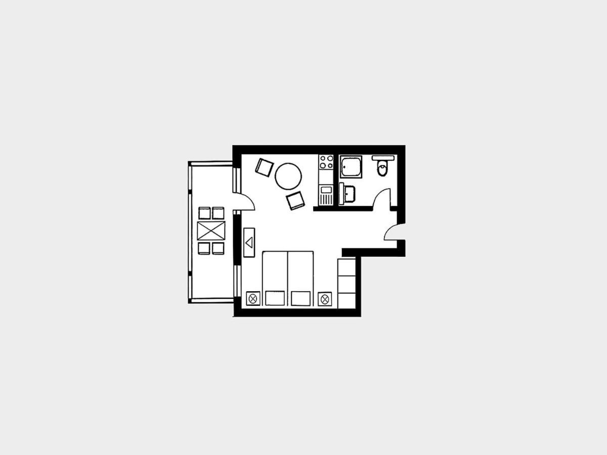 Strandvillen Binz - 1-Raum-Ferienwohnung Mit Balkon Sv-557 外观 照片